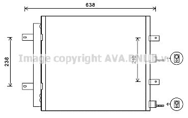 AVA QUALITY COOLING Конденсатор, кондиционер JR5051D